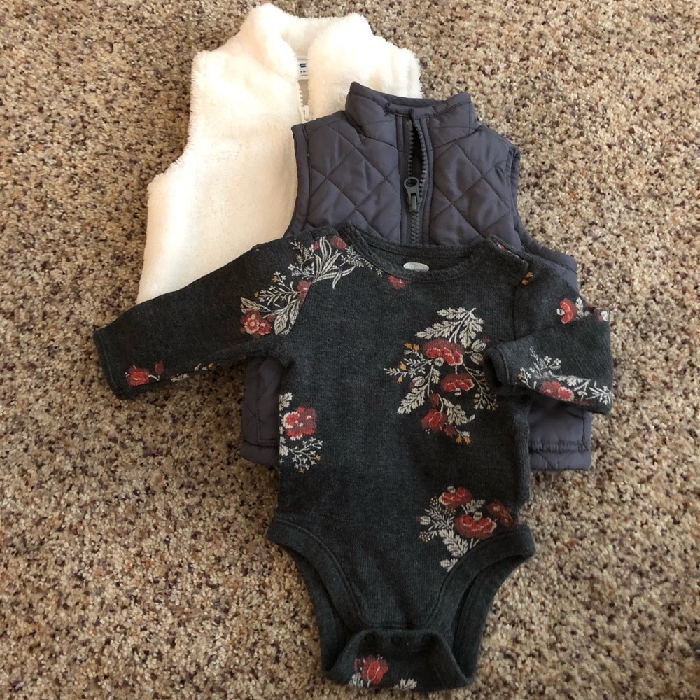 Old Navy Vest Bundle - Baby Girl